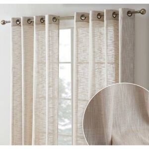 Linen curtains, set of 2 (plus free rods if you want)